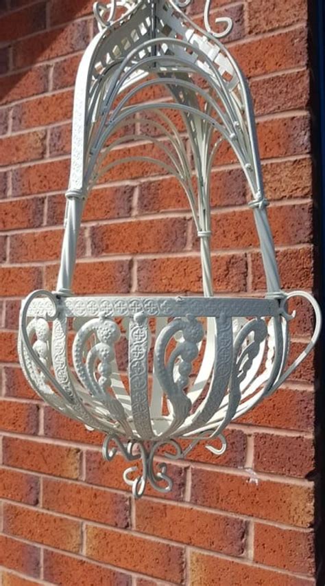 fabric baskets with metal handles|ornate metal hanging baskets.